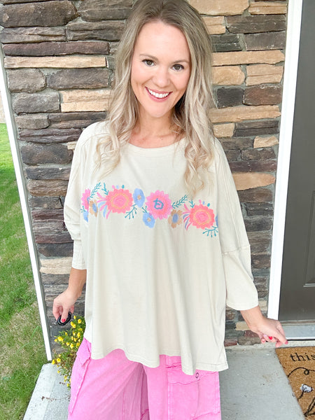 Floral Embroidered Top