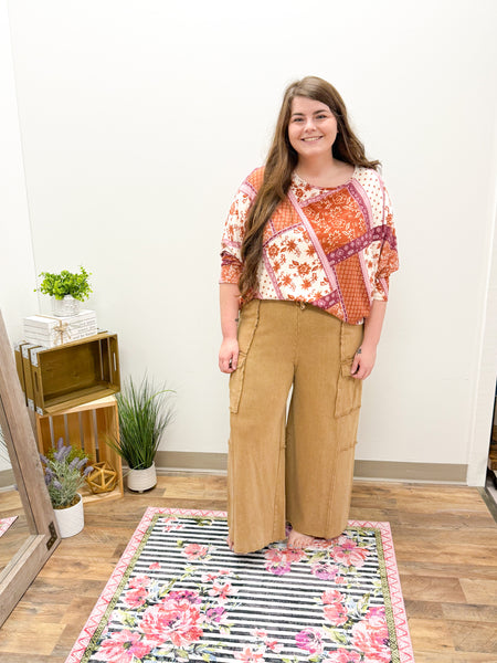 Fall Floral Top - Plus