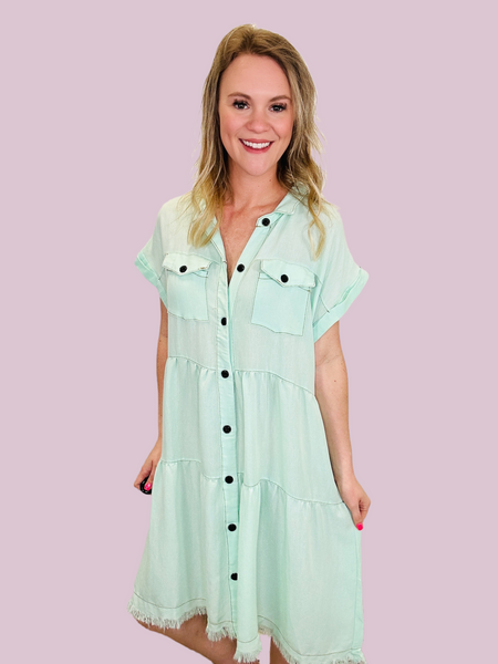 Umgee Ice Mint Dress