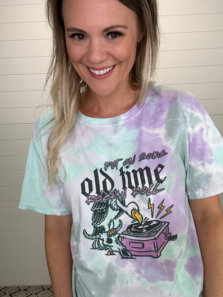 Rock and Roll Tie Dye Tee