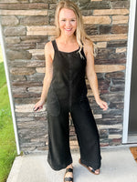 Black Washed Jumpsuit