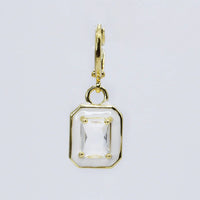 White Diamond Square Charm
