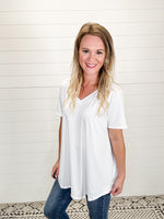 Basic Butter Soft V neck Tee - White
