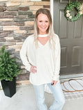 Ivory Key Hole Top