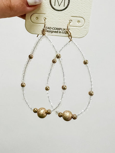 Beaded Teardrop Earrings