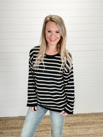 Black Striped Sweater
