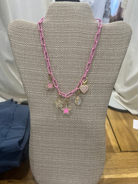 Pink Chain Necklace