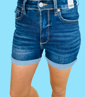 Tummy Control Judy Blue Cooling Shorts - Dark