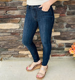 Judy Blue Skinnies - -Double Button