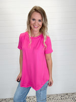Basic Butter Soft Tee - Fuchsia