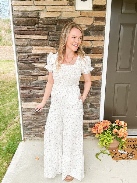 Boho Floral Jumpsuit