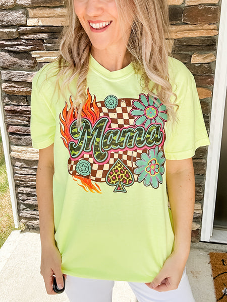Neon MAMA  - Comfort Colors Tee