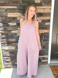 Mauve Flower Patch Jumpsuit