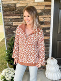 Cognac Leopard Sweater