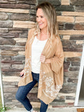 Camel Floral Kimono