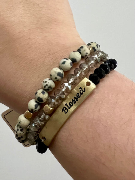 Blessed Spotted Bracelet Stack