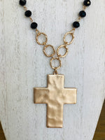 Black Cross Necklace