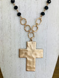 Black Cross Necklace