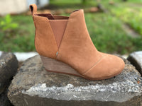 Toms Tan Oiled Bootie