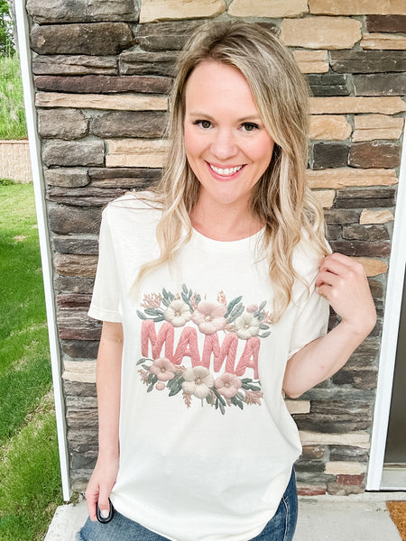 MAMA Faux Embroidery
