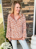Cognac Leopard Sweater