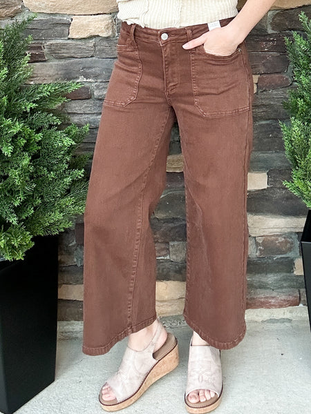 Judy Blue Maple Mid Rise Crop