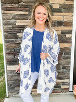Blue and White Kimono