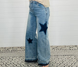 Easel Star Patch Jeans