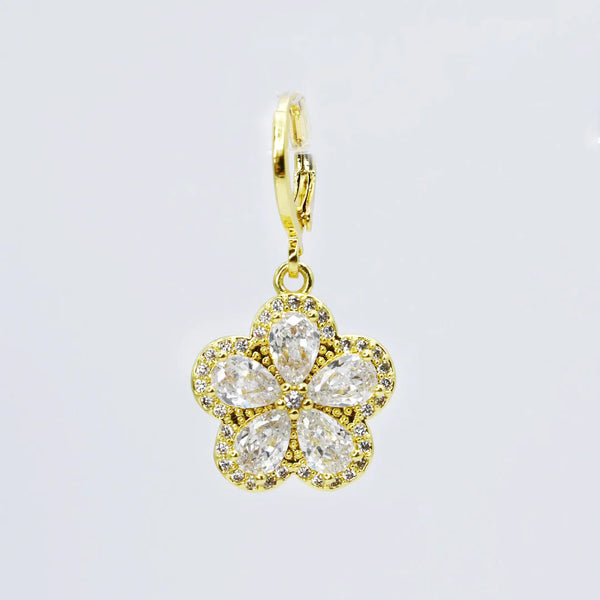 Diamond Flower Charm