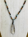 Beaded Teardrop Necklace