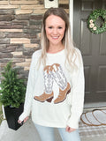 Cowgirl Boot Sweater