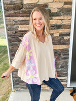 Wait A Little Longer Floral Top