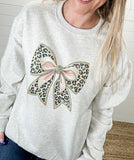 Leopard Bow Sweatshirt