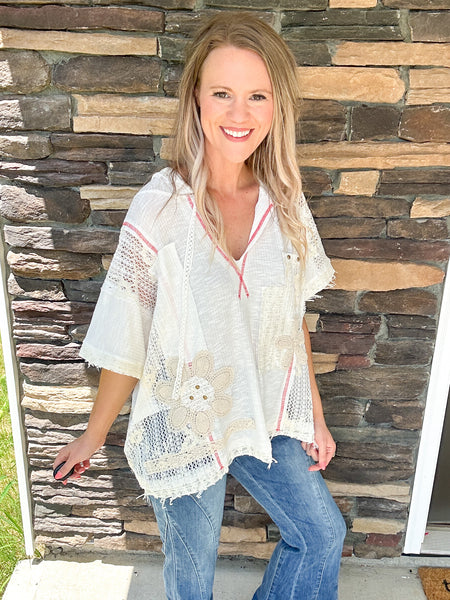 POL Crochet Daisy Top