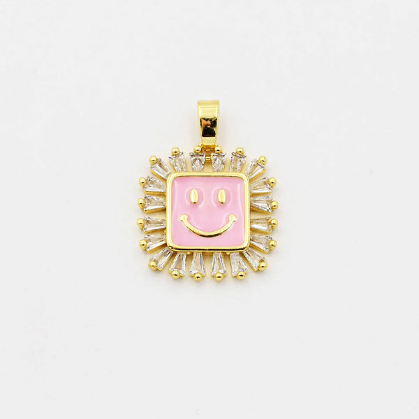 Square Smile Charm
