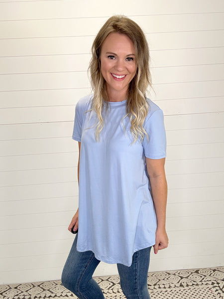 Basic Butter Soft Tee - Blue