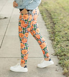 Pumpkins and Plaid POCKET Leggings