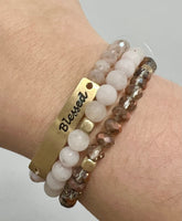 Blessed Neutral Bracelet Stack