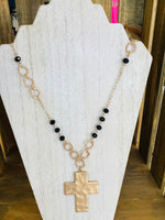 Black Cross Necklace
