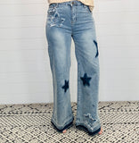 Easel Star Patch Jeans