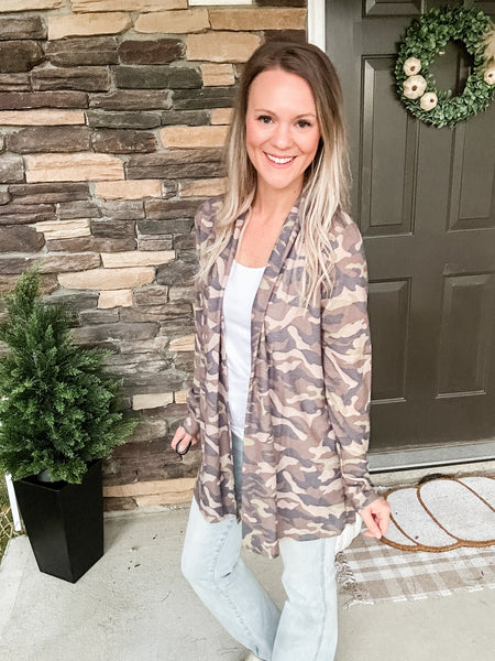 Camo Cardigan