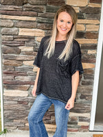 Black Pocket Top