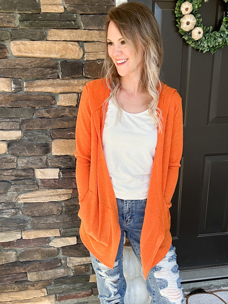 Orange Cardi