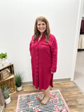 UmGee Maroon Plus Dress