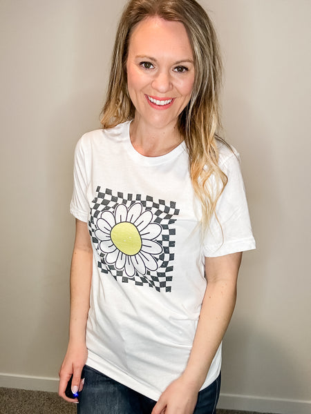 Daisy Checkered Tee