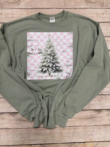 Vintage Christmas Tree Sweatshirt