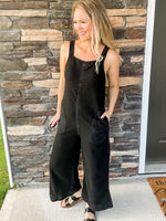 Black Washed Jumpsuit