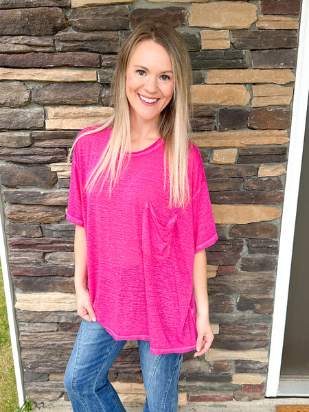 Pink Pocket Top