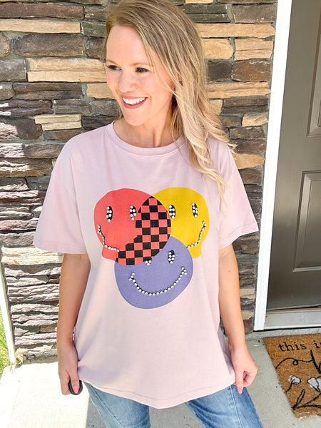 Smiley Rhinestone Shirt