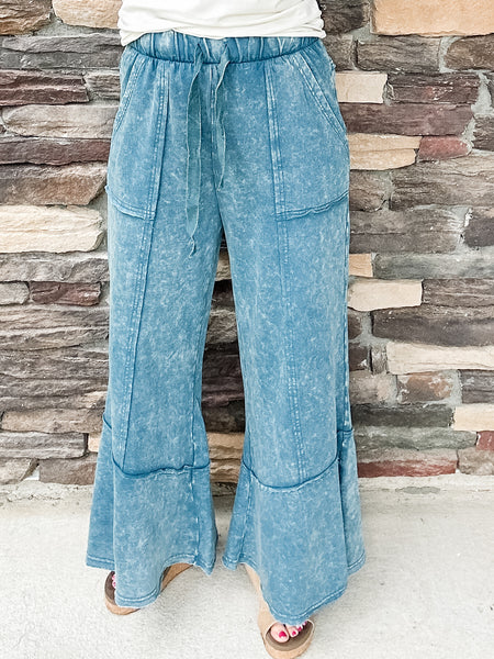 Teal Washed Lounge Pants